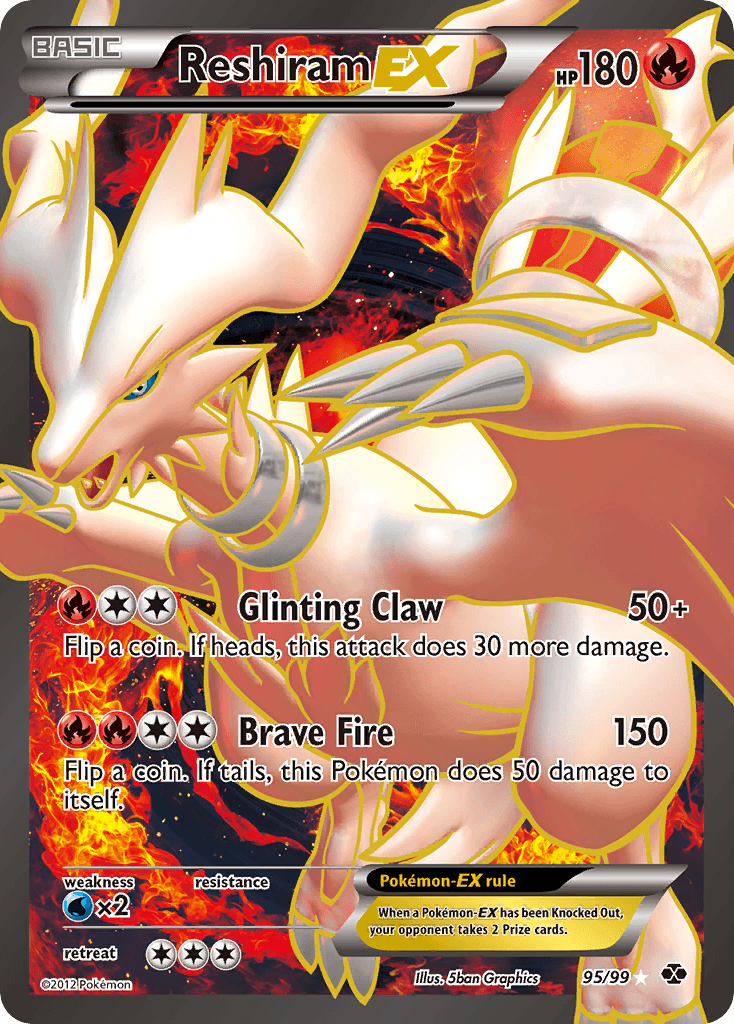 Reshiram-EX — Next Destinies #95