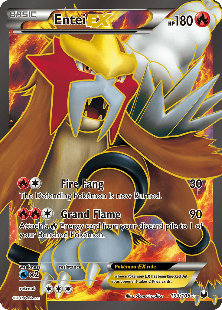 Entei-EX — Dark Explorers #103