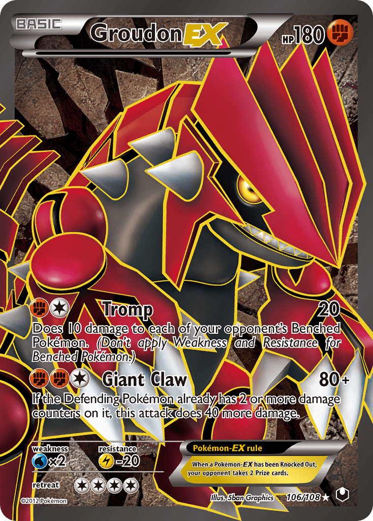 Groudon-EX — Dark Explorers #106
