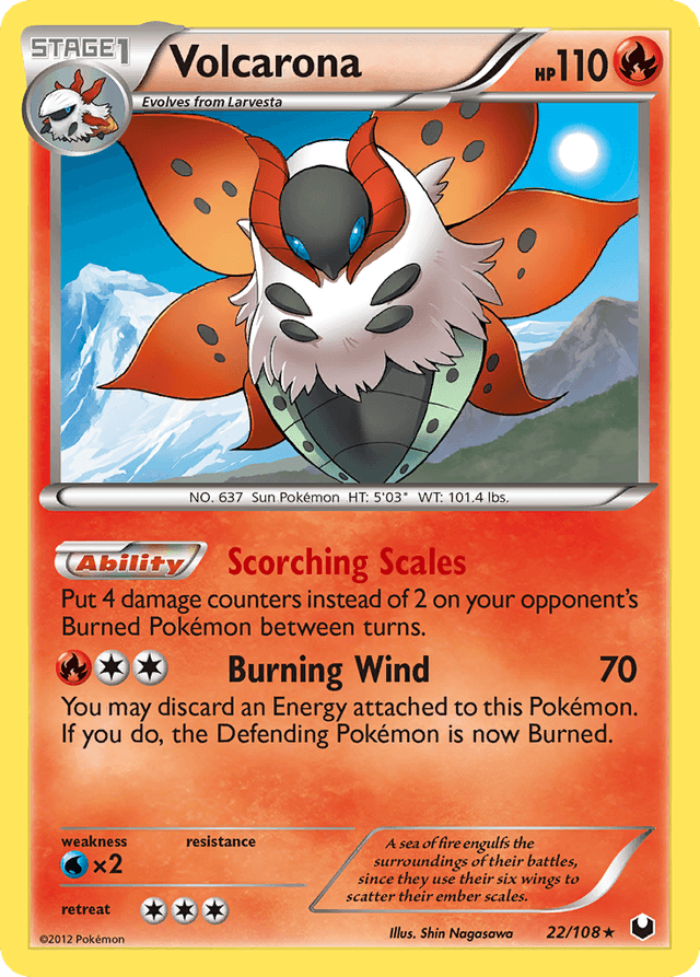 Volcarona — Dark Explorers #22