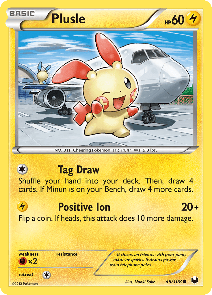 Plusle — Dark Explorers #39