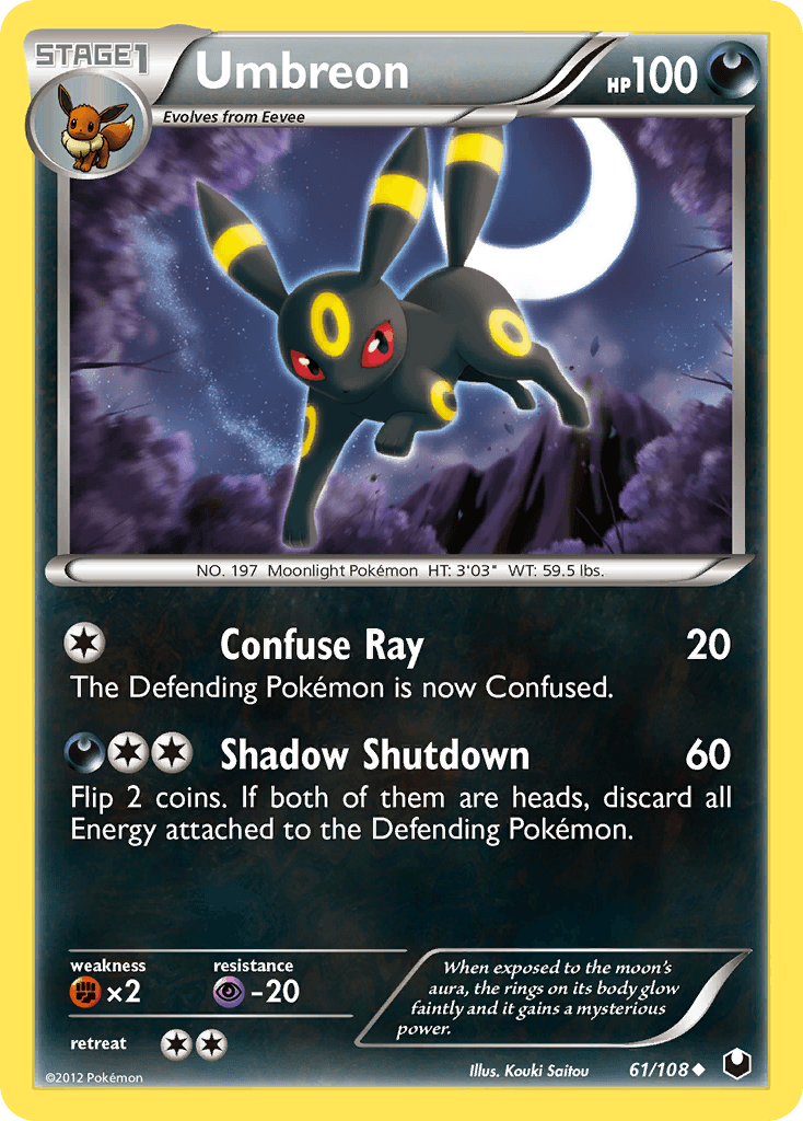 Umbreon — Dark Explorers #61