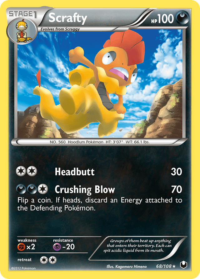 Scrafty — Dark Explorers #68