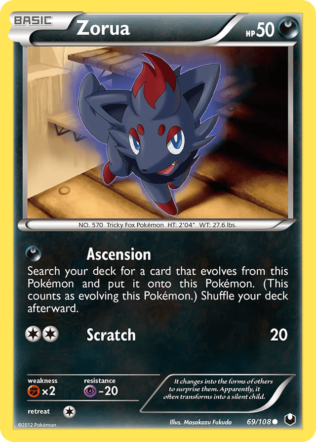 Zorua — Dark Explorers #69
