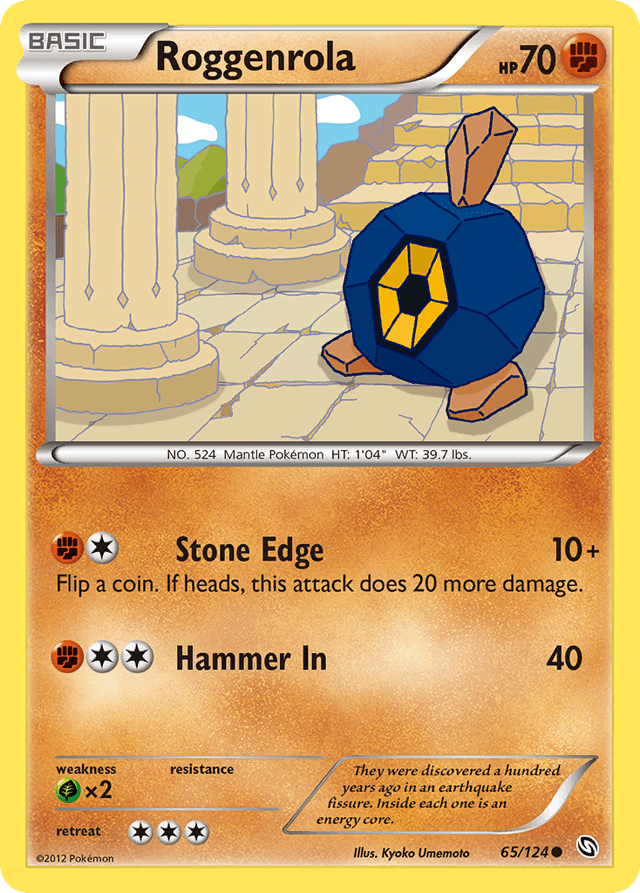 Roggenrola — Dragons Exalted #65