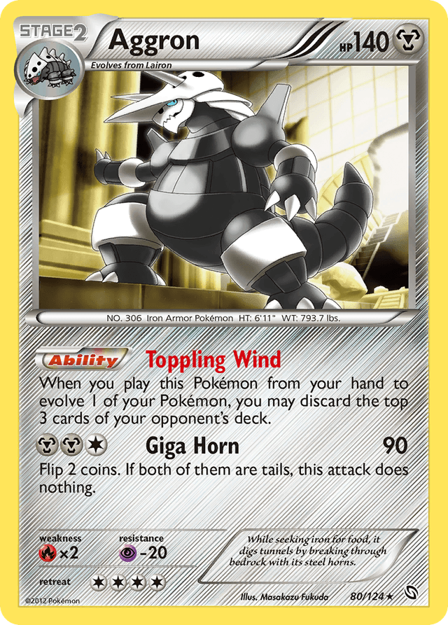 Aggron — Dragons Exalted #80