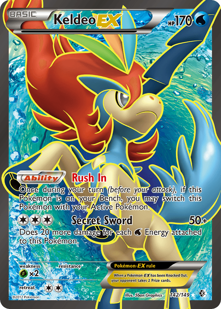 Keldeo-EX — Boundaries Crossed #142