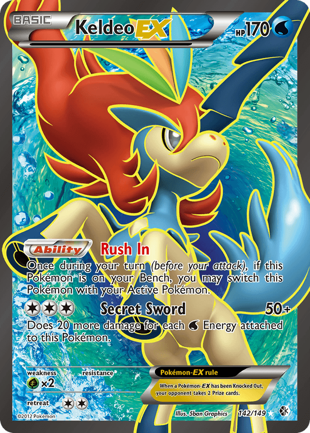 Keldeo-EX — Boundaries Crossed #142