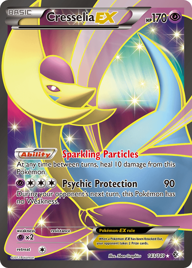 Cresselia-EX — Boundaries Crossed #143