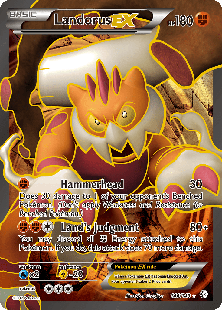 Landorus-EX — Boundaries Crossed #144