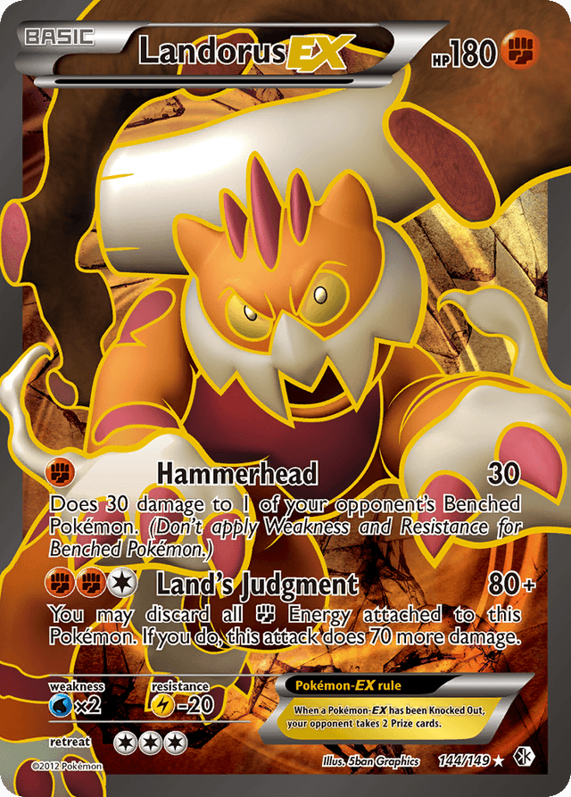 Landorus-EX — Boundaries Crossed #144