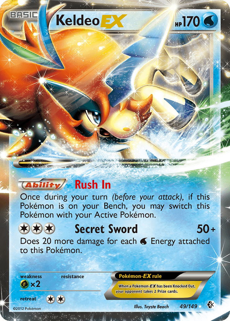 Keldeo-EX — Boundaries Crossed #49