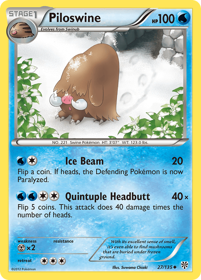 Piloswine — Plasma Storm #27