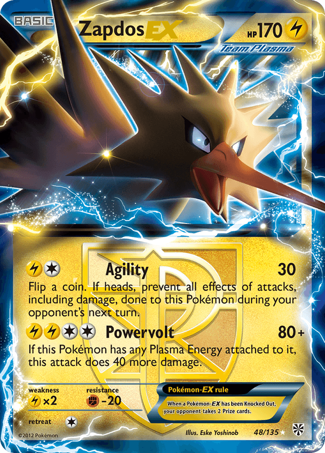 Zapdos-EX — Plasma Storm #48