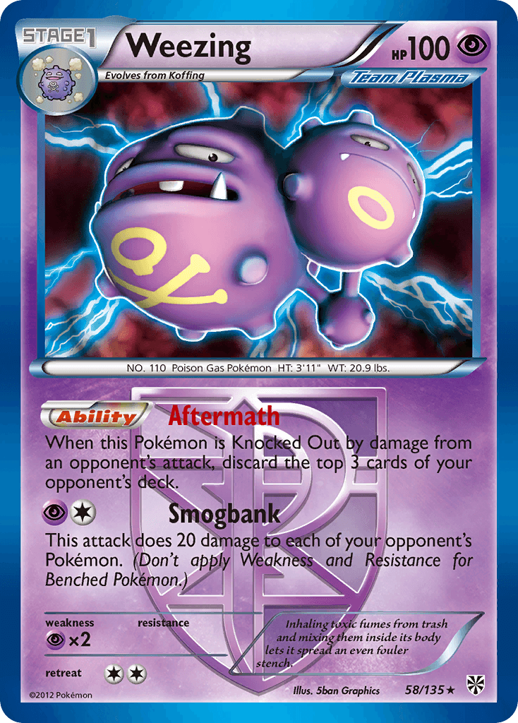 Weezing — Plasma Storm #58
