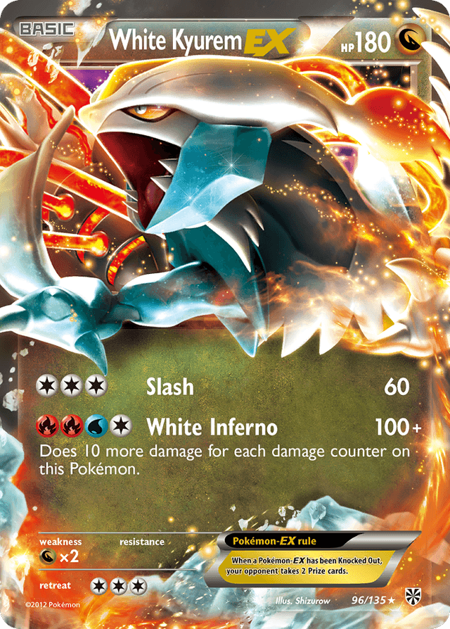 White Kyurem-EX — Plasma Storm #96