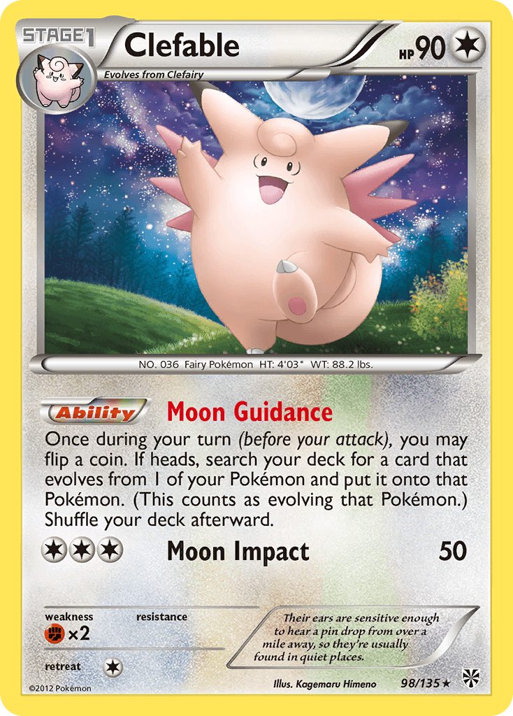 Clefable — Plasma Storm #98