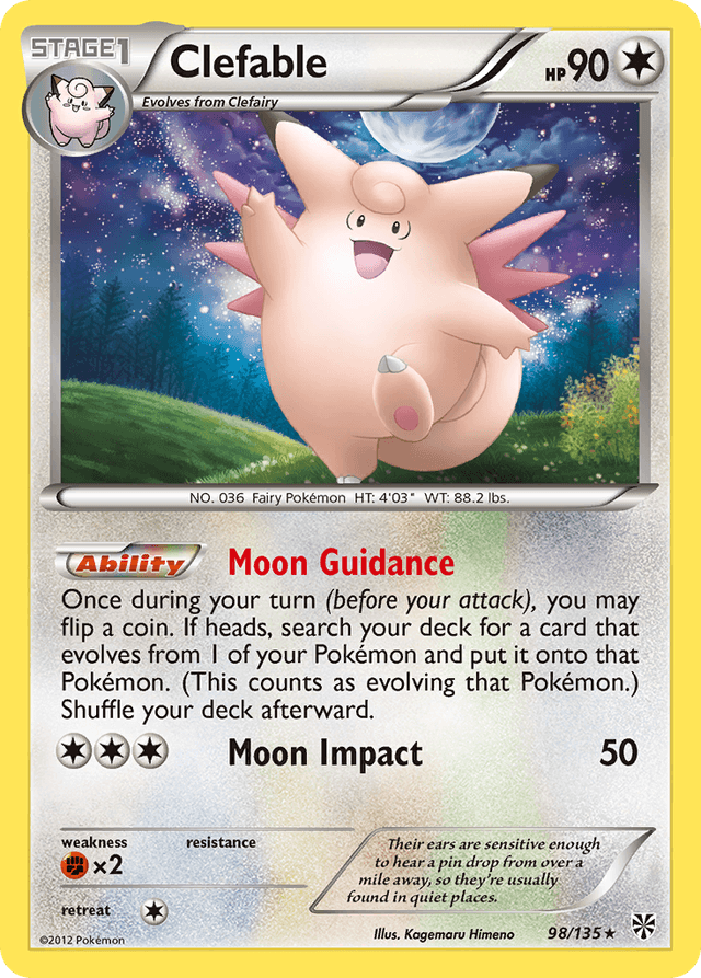 Clefable — Plasma Storm #98