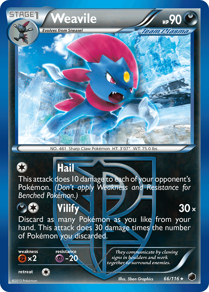Weavile — Plasma Freeze #66