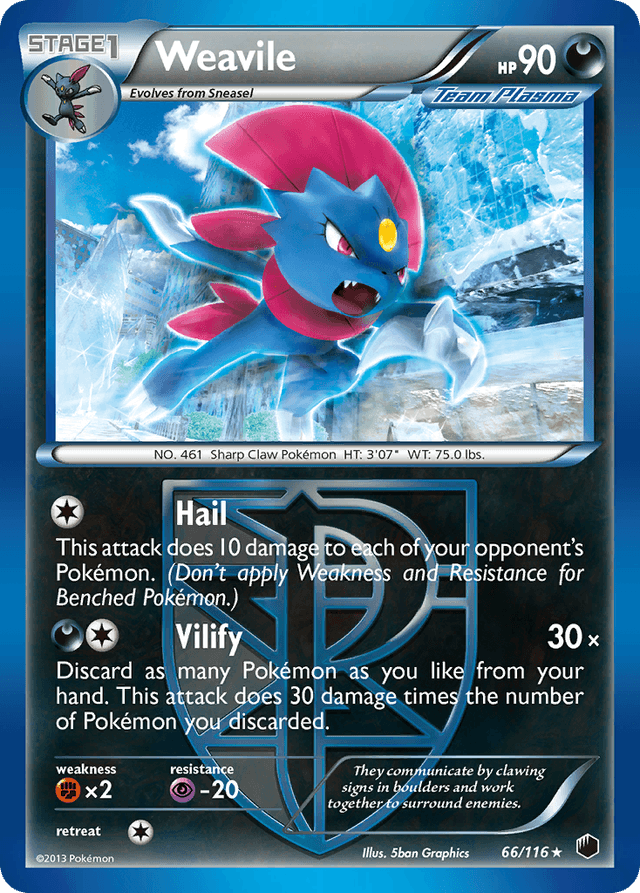 Weavile — Plasma Freeze #66