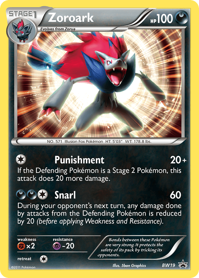 Zoroark — BW Black Star Promos #BW19