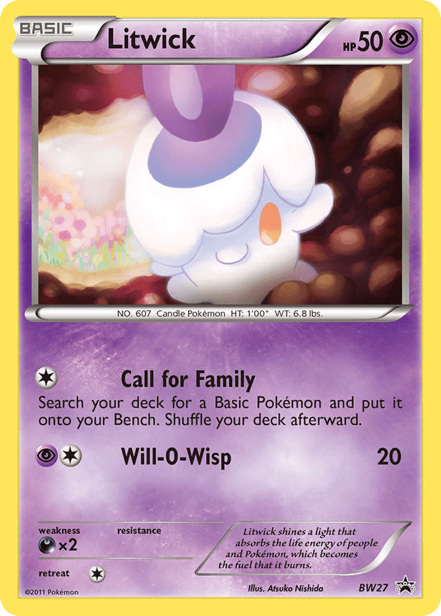 Litwick — BW Black Star Promos #BW27