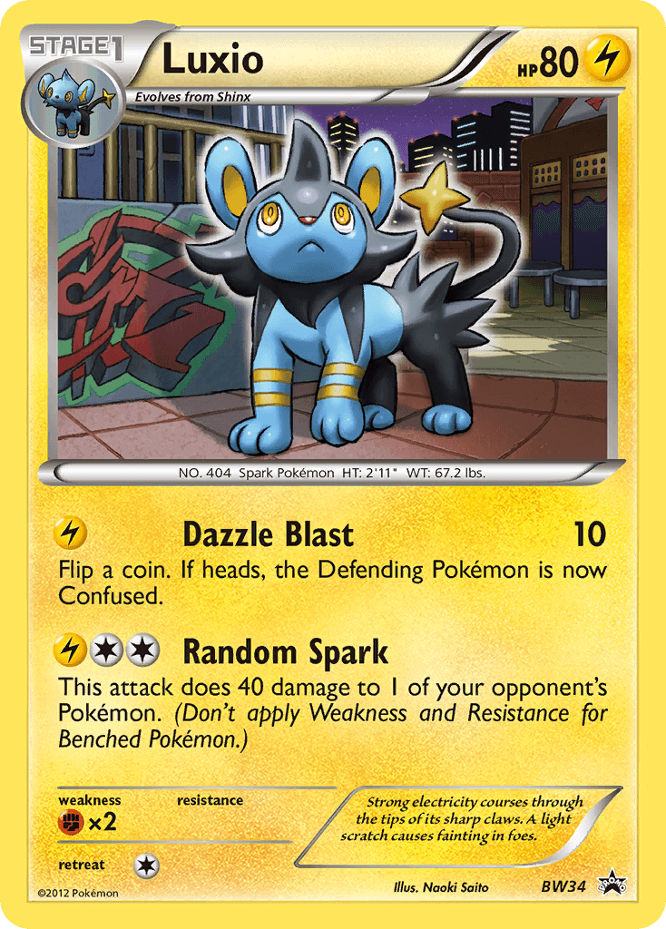 Luxio — BW Black Star Promos #BW34