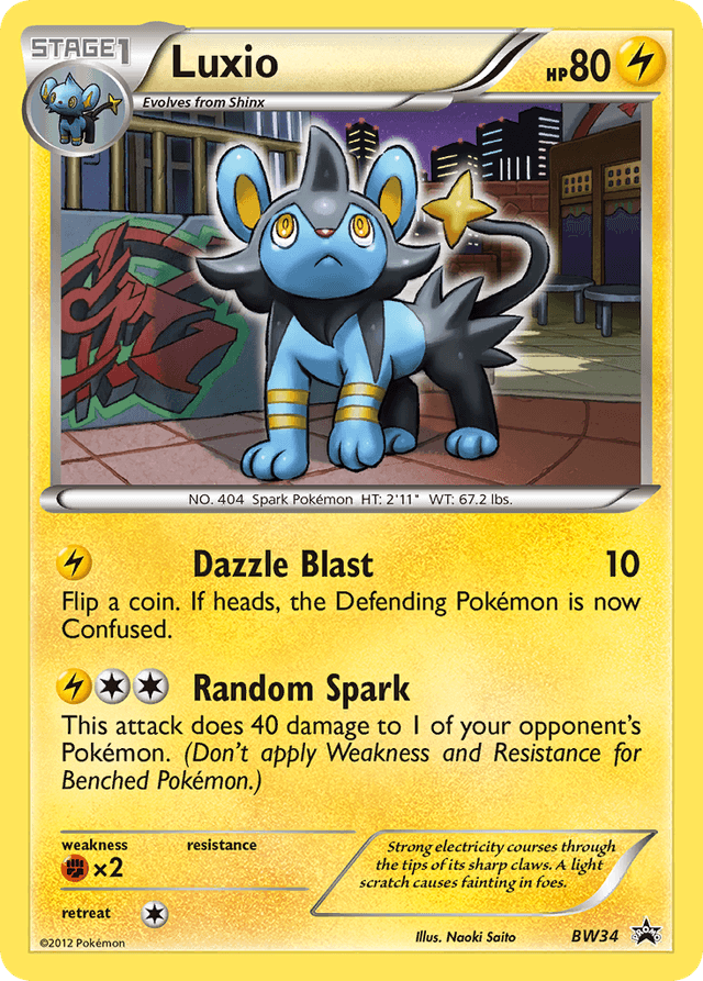 Luxio — BW Black Star Promos #BW34