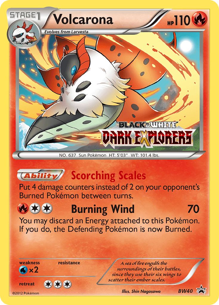 Volcarona — BW Black Star Promos #BW40