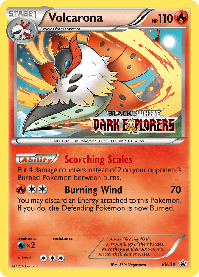 Volcarona — BW Black Star Promos #BW40