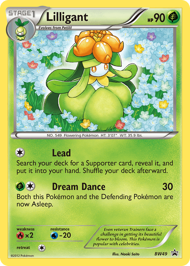 Lilligant — BW Black Star Promos #BW49