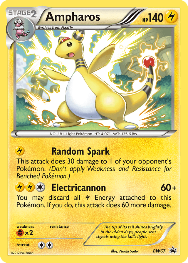 Ampharos — BW Black Star Promos #BW67