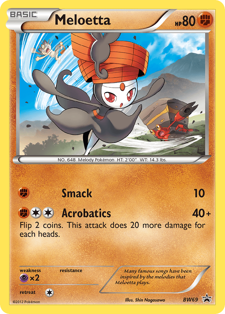 Meloetta — BW Black Star Promos #BW69