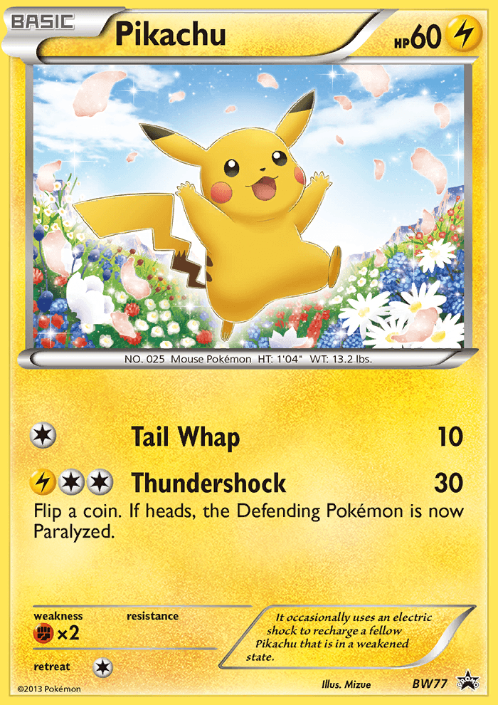 Pikachu — BW Black Star Promos #BW77