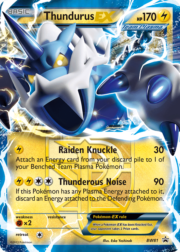 Thundurus-EX — BW Black Star Promos #BW81