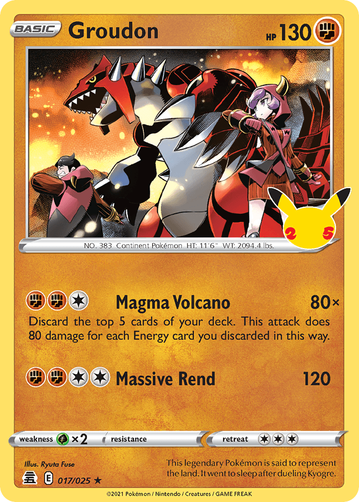 Groudon — Celebrations #17