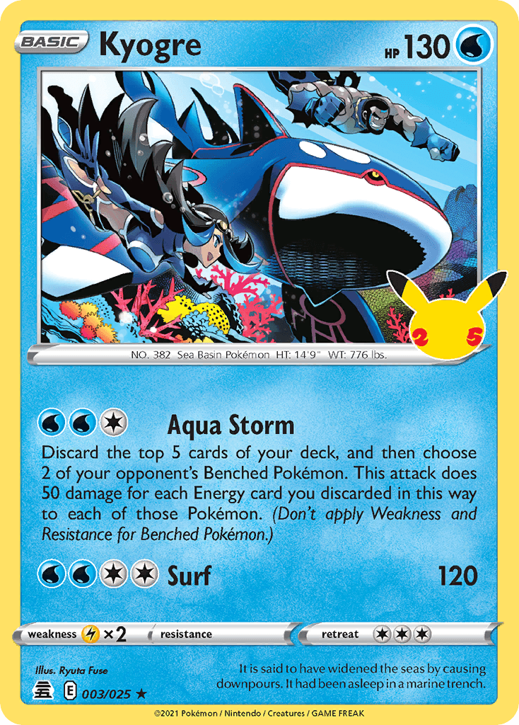 Kyogre — Celebrations #3