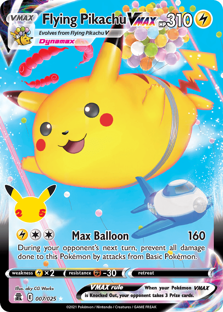 Flying Pikachu VMAX — Celebrations #7