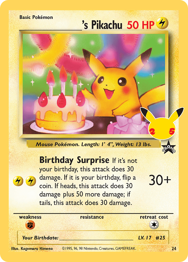 _____'s Pikachu — Celebrations: Classic Collection #24