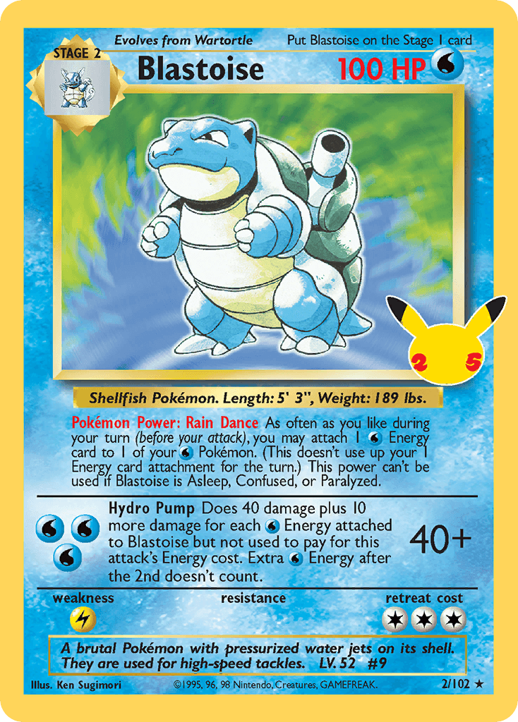 Blastoise — Celebrations: Classic Collection #2