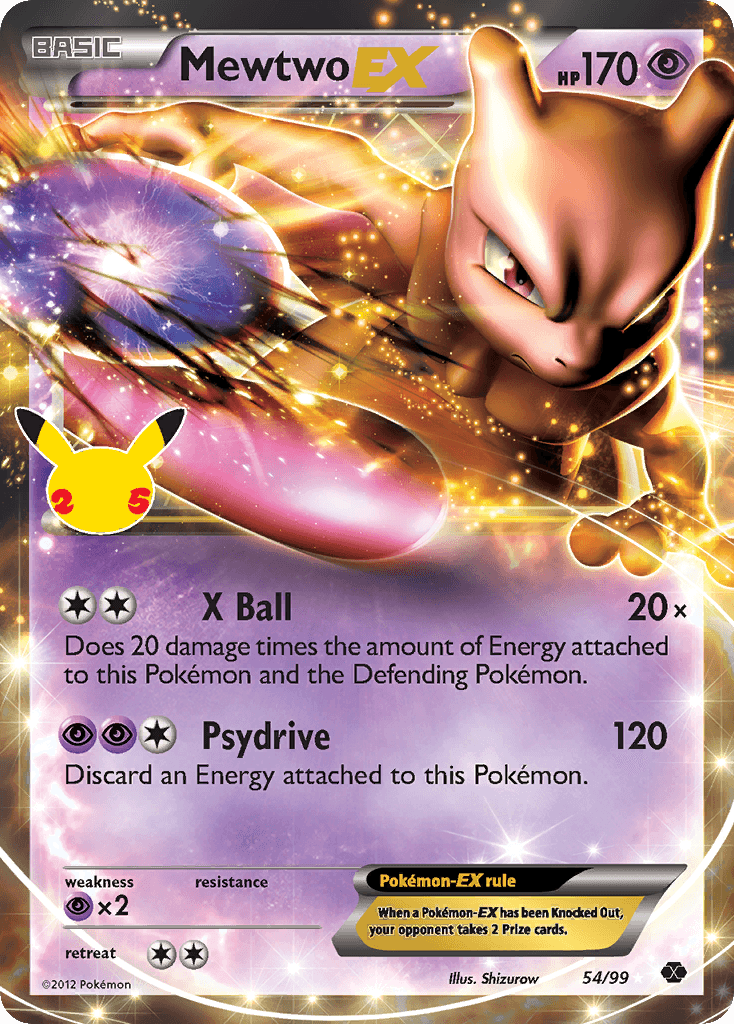 Mewtwo-EX — Celebrations: Classic Collection #54
