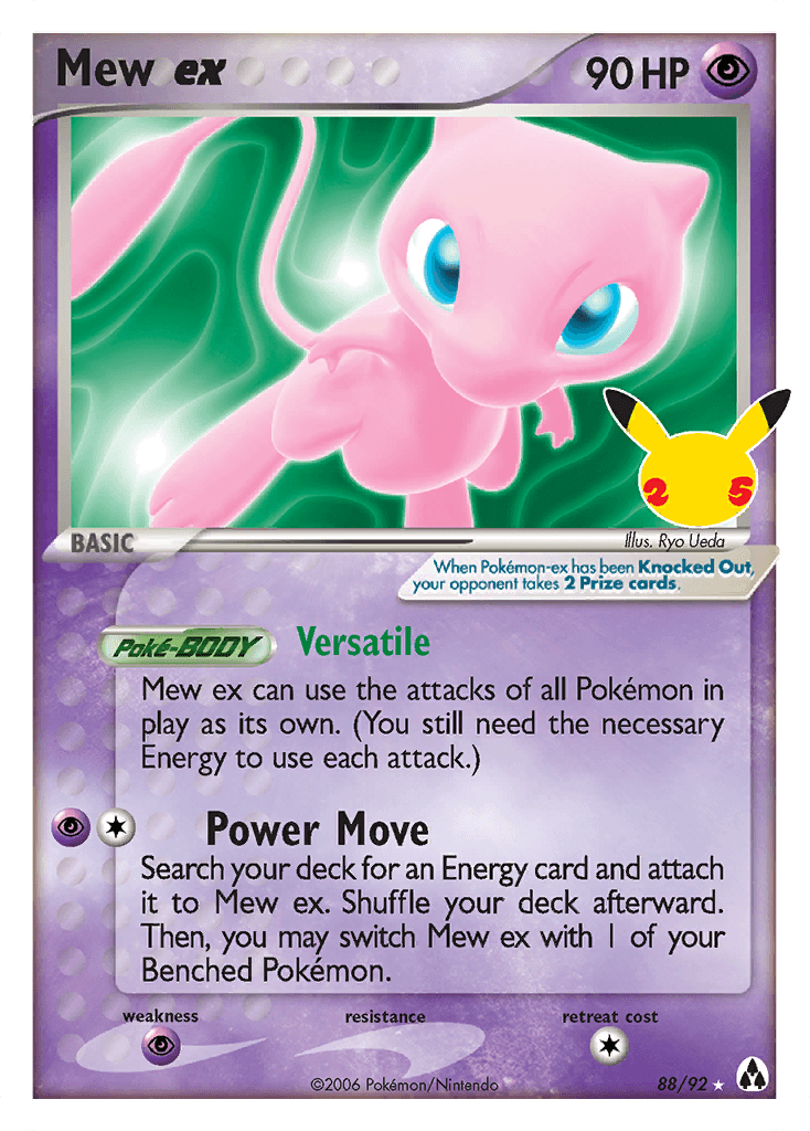 Mew ex — Celebrations: Classic Collection #88