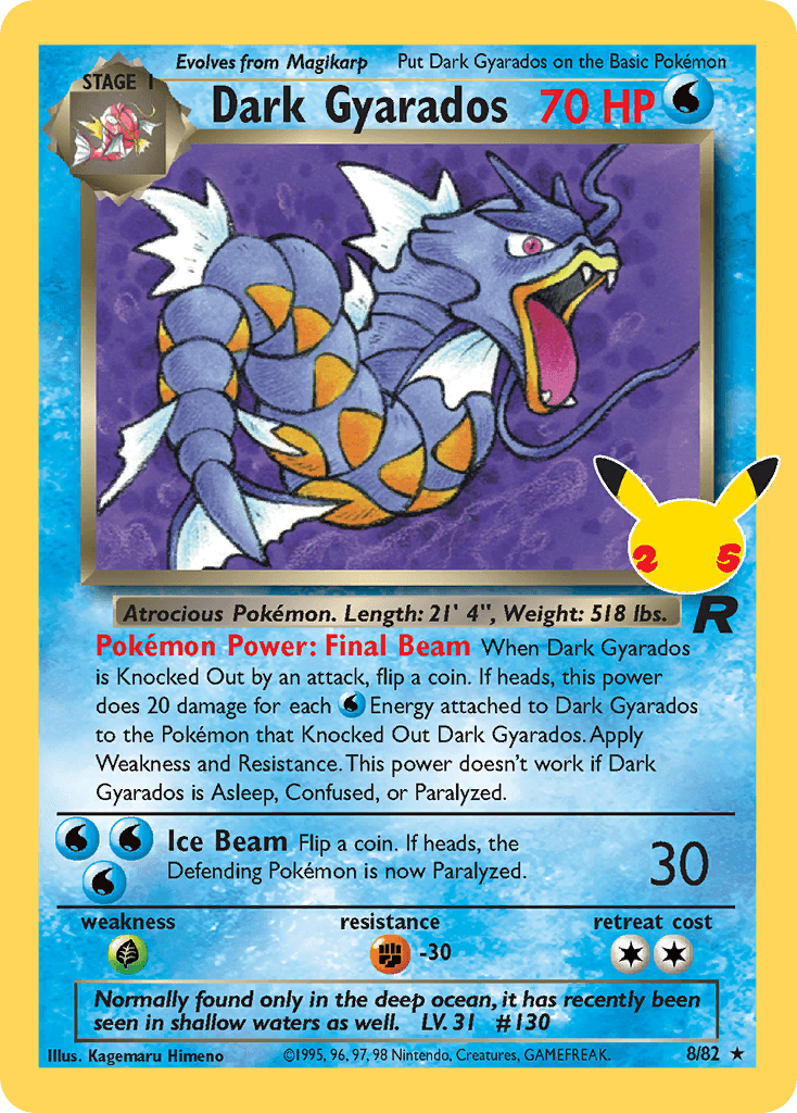 Dark Gyarados — Celebrations: Classic Collection #8