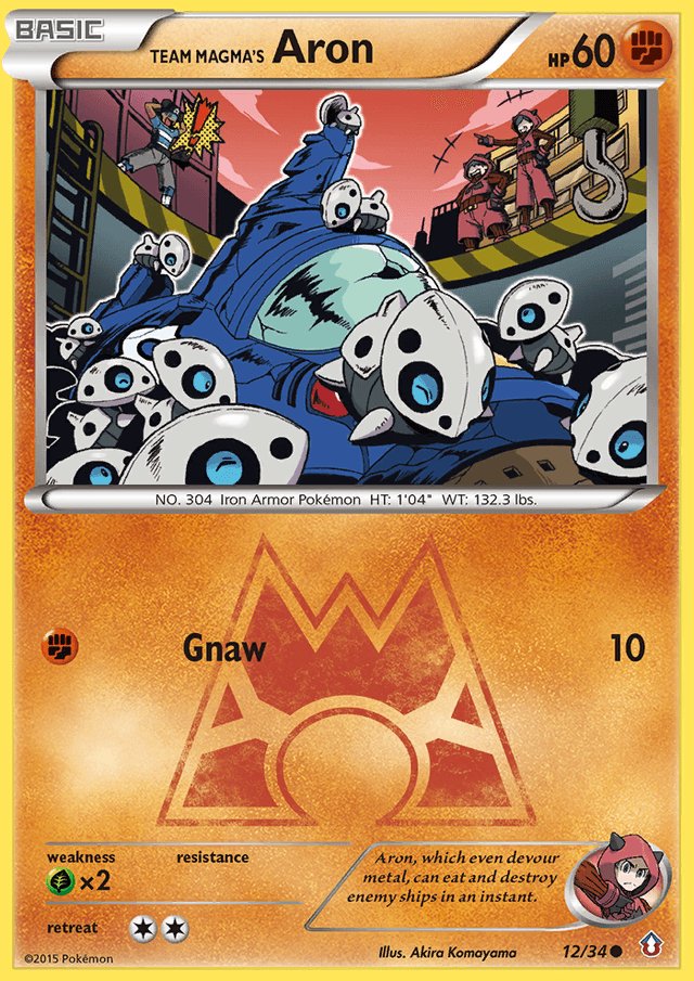 Team Magma's Aron — Double Crisis #12