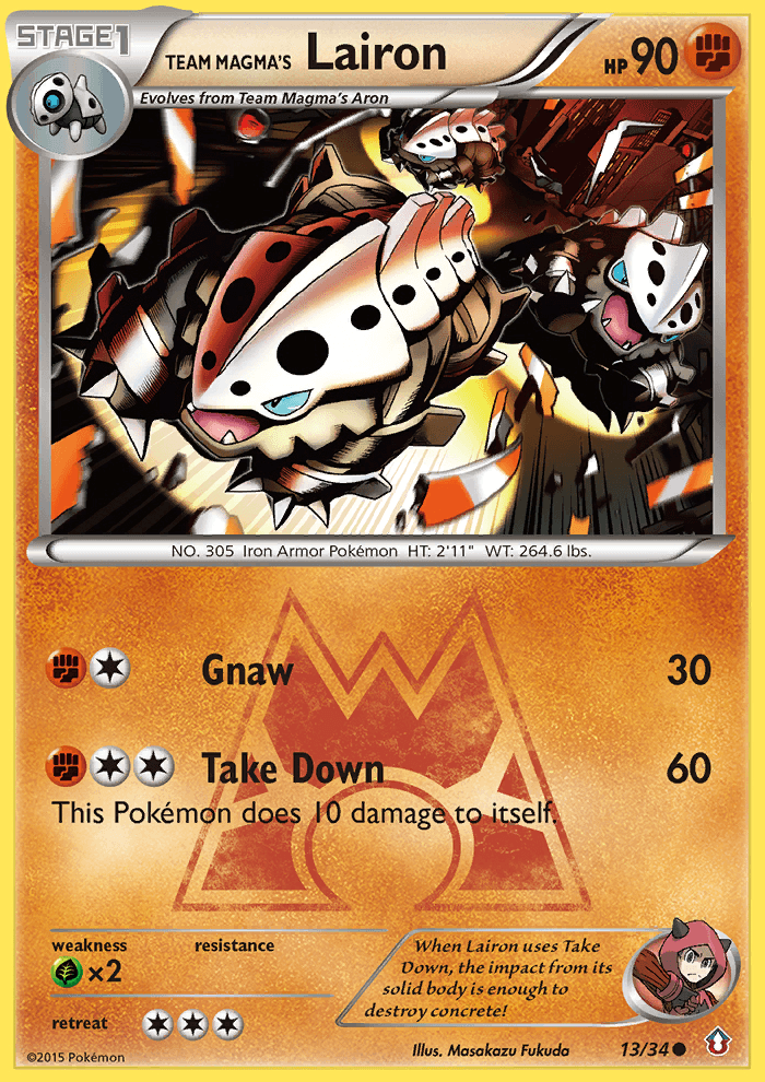 Team Magma's Lairon — Double Crisis #13