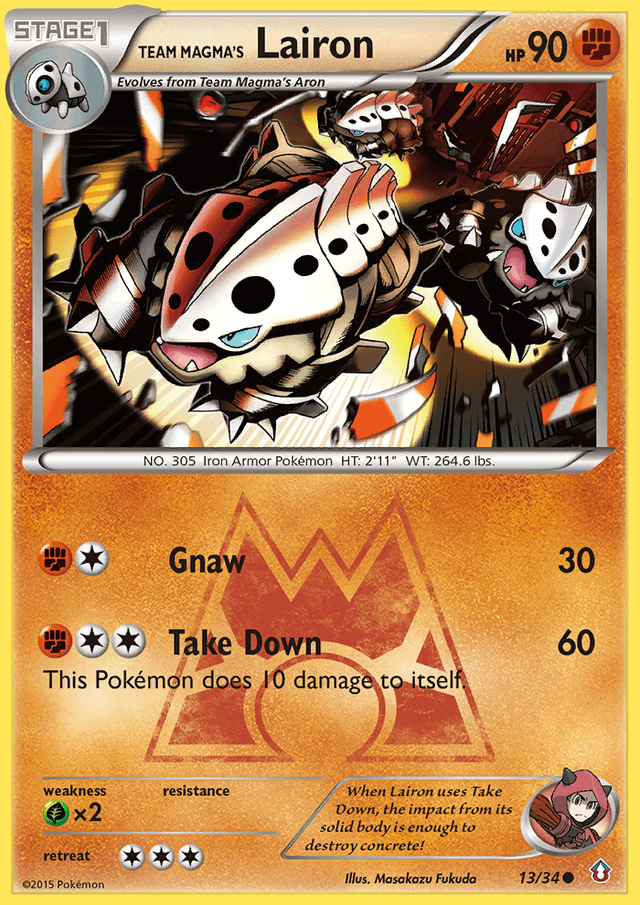 Team Magma's Lairon — Double Crisis #13