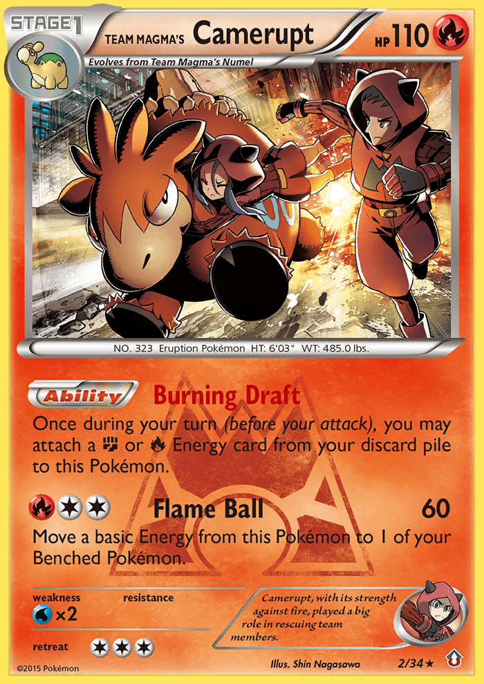 Team Magma's Camerupt — Double Crisis #2