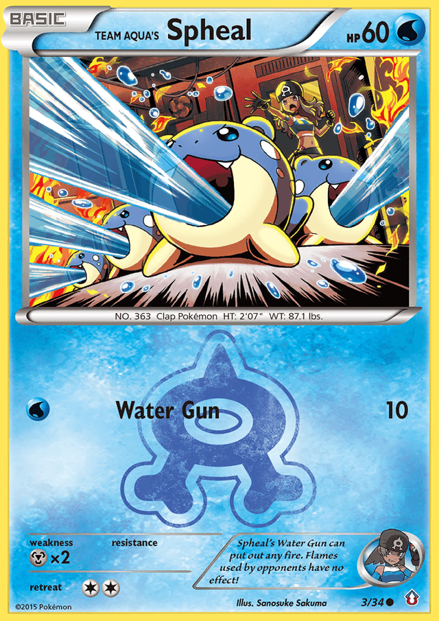 Team Aqua's Spheal — Double Crisis #3