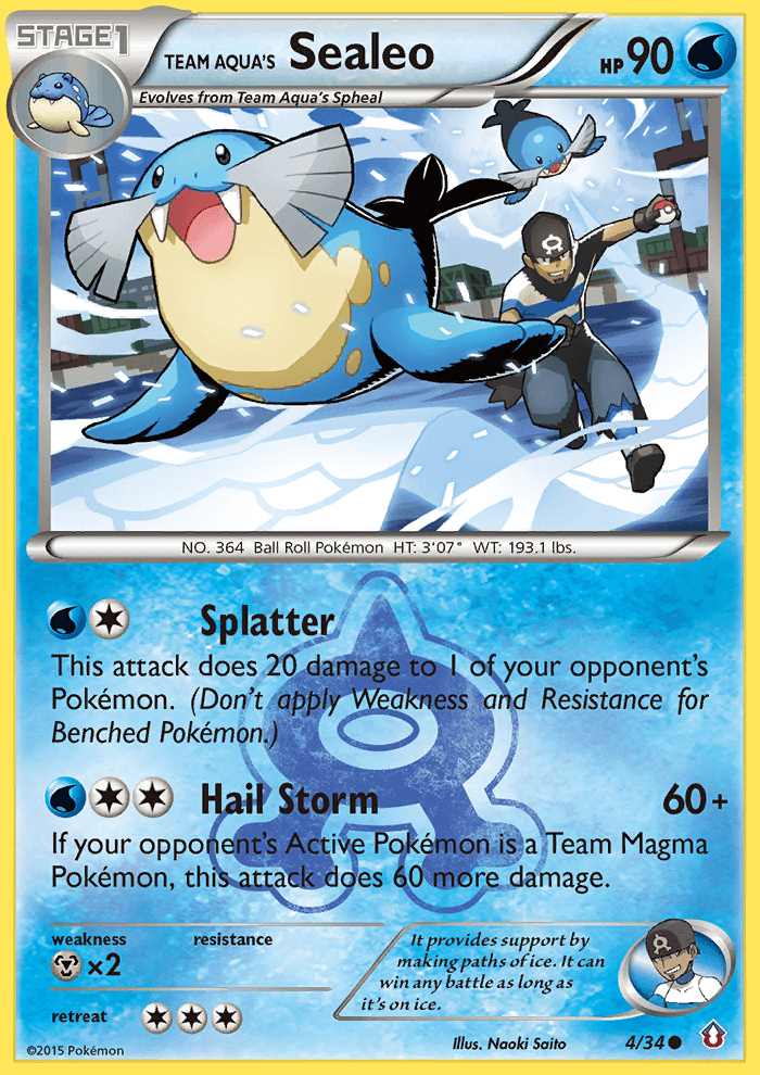 Team Aqua's Sealeo — Double Crisis #4
