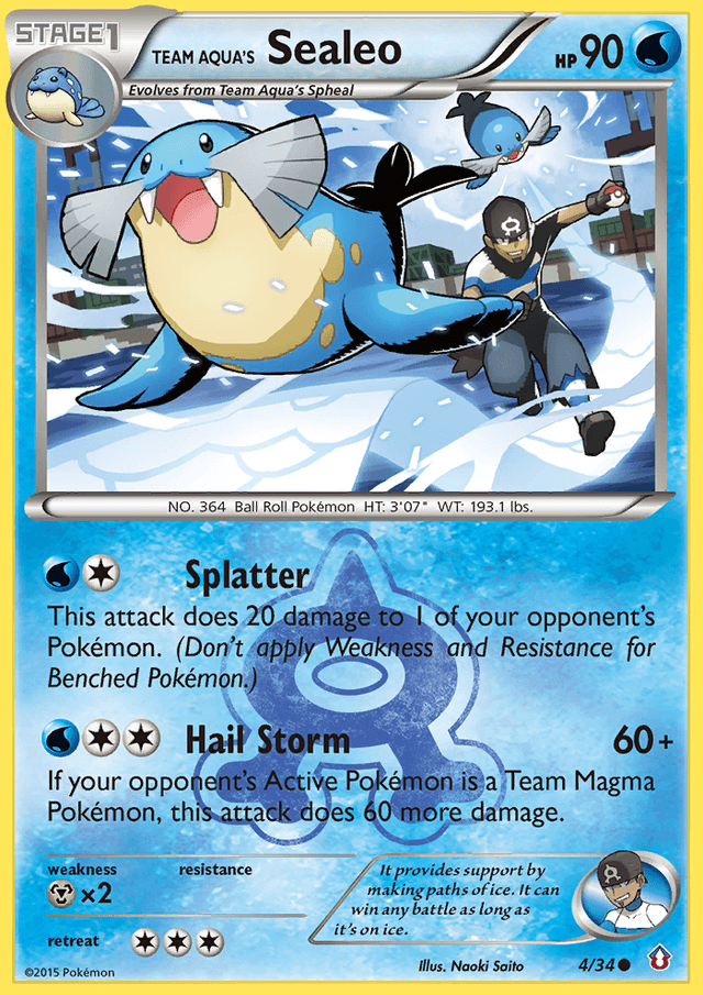 Team Aqua's Sealeo — Double Crisis #4